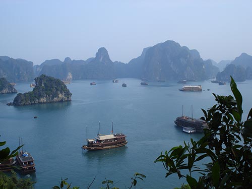 Vietnam baie Halong vue du haut